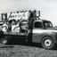 Black and white photo of Cottees Float for Queen Elizabeth II Motorcade through Nunawading
