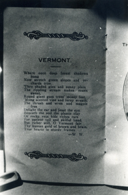Photograph, Vermont Poem