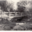 Black and white photo of bridge in Lake Road, Blackburn before 1965