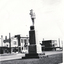 Black and white photo of War Memorial, Whitehorse Road, Mitcham