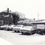 Black and white photo of back of shops and banks, south side of Whitehorse  Road, Mitcham