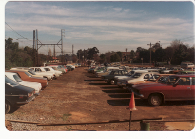 Coloured photo of Blackburn Railway Station area. 
