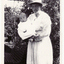 Black and white photo of Mrs. Ethel Brocklesby and son, Mark. 