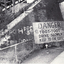 Black and white photo 'Toot - Toot' sign at Laburnum Railway bridge. 