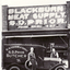 Black and white photo of Dudley & Leo Prior inspecting their new delivery van outside their business Blackburn Meat Supply in 1927.