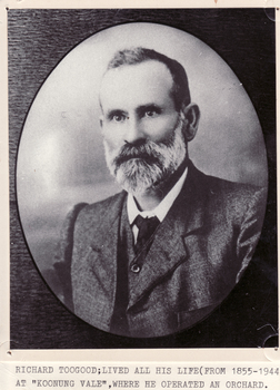 Black & white photo of Richard Toogood
