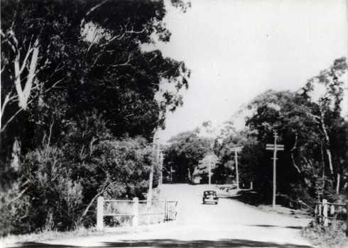 Blackburn Road Blackburn showing a bridge and one car.