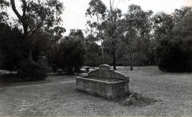 Black & white photo of 'Bills' Horse Trough, north-west corner of Canterbury and Blackburn Roads Blackburn