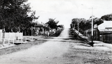 Photograph, Blackburn Road looking south from the railway gates - 1920