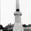 Black and white photo of War Memorial erected in 1920 on corner of Railway Road and Whitehorse Road, Blackburn. 