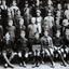 Black and white photo of Grades 6,7, and 8 of Blackburn State School in 1924. 
