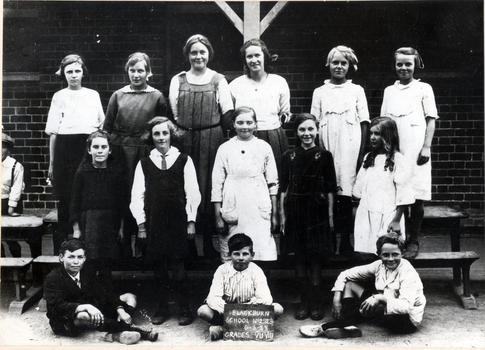 Photo of Grades 7 & 8 of Blackburn State School. in 1923