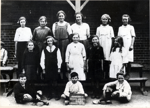 Photo of Grades 7 & 8 of Blackburn State School. in 1923.