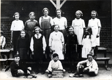 Photo of Grades 7 & 8 of Blackburn State School. in 1923.
