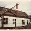 Coloured photo of demolition of Mitcham State school (junior school) Mitcham Road, Mitcham 
