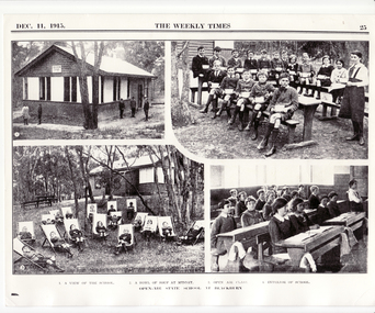 Photograph, Open Air State  School, Blackburn, 01/11/1915