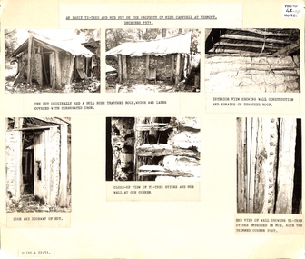 Six views of Ti-tree and mud hut on the property of Miss Campbell