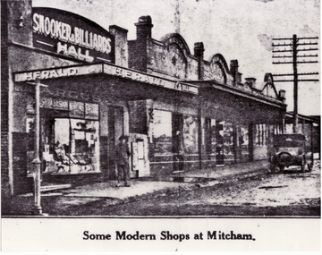 Photograph, Shops in Mitcham, 1924