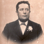 Black and white photo of Edward Bishop, father of Herbert Thomas Bishop, Shire Secretary, Shire of Blackburn & Mitcham.