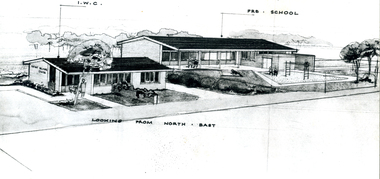 Black and white  photo of East Burwood Infant Centre and Pre-School