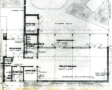 Black and white photo of East Burwood Pre-School Plan