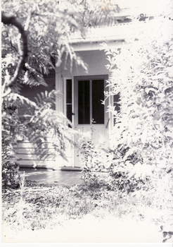 Black and white photo of Station Master's House, Mitcham. House at southern end of Station Street