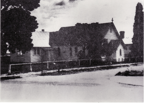 Typical outer Suburban Church Architecture of the time . Note extension to western end of church - built on in 1945 for use as a general purpose addition to the church.