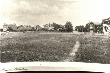 Black and white photo of Gordon Crescent, Blackburn.