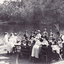 Black and white photo of Picnic Party at Blackburn Lake, c1918.
