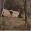 Coloured Postcard of Tom Roberts painting 'The Artists'  Camp'.