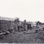Black and white photo of Construction of Mitcham Reservoir in 1922.
