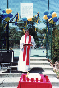 Photograph, Fr. Kevin Dillon celebrates 40th Birthday of St. John's Catholic Church, Mitcham as a separate Parish, 2/02/1992 12:00:00 AM