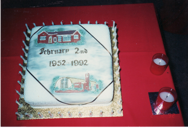 Photograph, 40th Birthday Cake for St. John's Church, Mitcham, 2/02/1992 12:00:00 AM