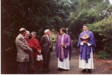 Photograph, Group at St.John's Church, Mitcham, 15/03/1992 12:00:00 AM