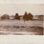 Black and white photo of L - R : Mitcham Railway Station (at rear)|Teacher's Residence, St.John's Catholic Church|and Mitcham's First Police Station..(The 'great three chain road' in the foreground  is now Maroondah  Highway -