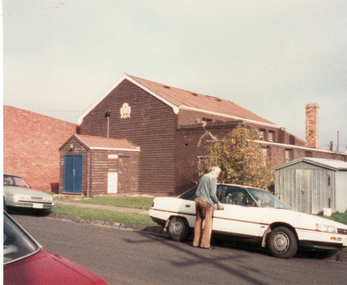 2 Coloured photos of Guide Hall, West side of Brittania Street, Mitcham. Formerly jointly used with Scouts and therefore known as Scout Hall.