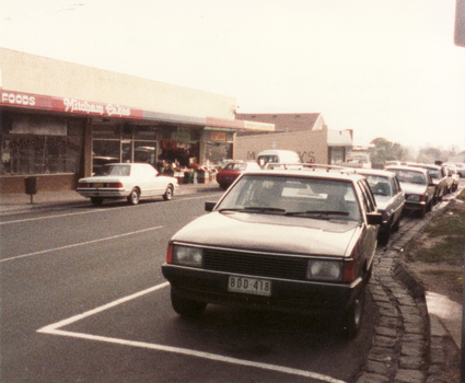 2 Coloured photos of Brittania Street, Mitcham.  Looking North from Corner of Whitehorse Road.