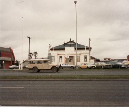 2 Coloured photos of Mitcham R.S.L. Memorial Hall, north eastern corner Whitehorse Road and McDowall Street.  The Hall is comprehensively documented in the society's archives.