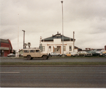 2 Coloured photos of Mitcham R.S.L. Memorial Hall, north eastern corner Whitehorse Road and McDowall Street.  The Hall is comprehensively documented in the society's archives.