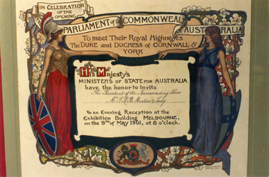 Photograph, Minister of State's Invitation to Mr. Thomas Richards Burrowes Morton