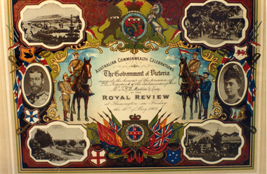 Photograph, The Government of Victoria's Invitation to Mr. Thomas Richards Burrowes Morton to Royal Review 10/5/1901