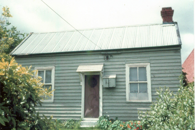 Coloured print from a 110 slide of a house in Blackburn c1900 in vicinity of Railway Parade