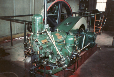 Coloured photo of Diesel Engine in Blackburn Cool Stores.