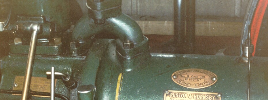 Coloured photo of Diesel Engine in Blackburn Cool Stores.
