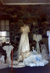 Photograph, Garments Arranged For Display for Museum's Open Day 1989 or 1990