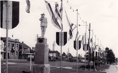 Photograph, Decorations for Visit of Queen Elizabeth, Mitcham, 1954, 1954