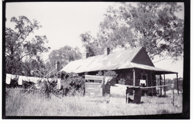 Photograph, Schwerkolt Cottage showing Old Well, Toilet and Old Water Tank, 1962