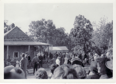 Photograph, Visitors at Opening of Schwerkolt Cottage, 1965