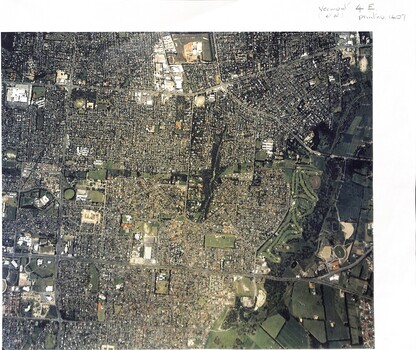 Aerial View of Vermont and surrounding area.