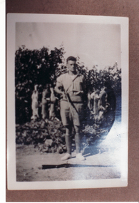 Photograph, Mr. J. Herring with Shot Rabbits, 1938